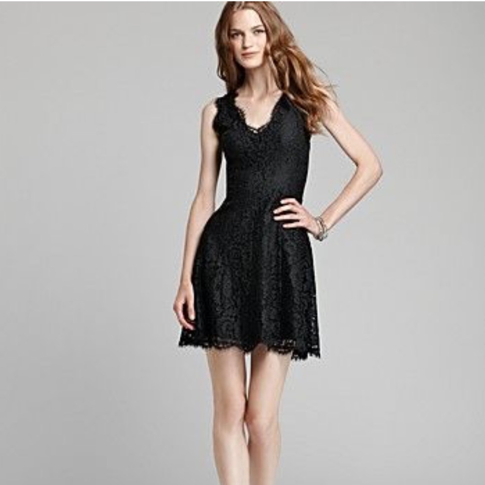Women’s - S Joie Black Lace Sleeveless Dress
